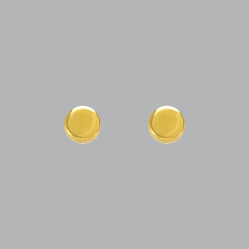 14K YELLOW GOLD LADIES GIRLS STUD EARRINGS SCREW BACK (1 of 2)