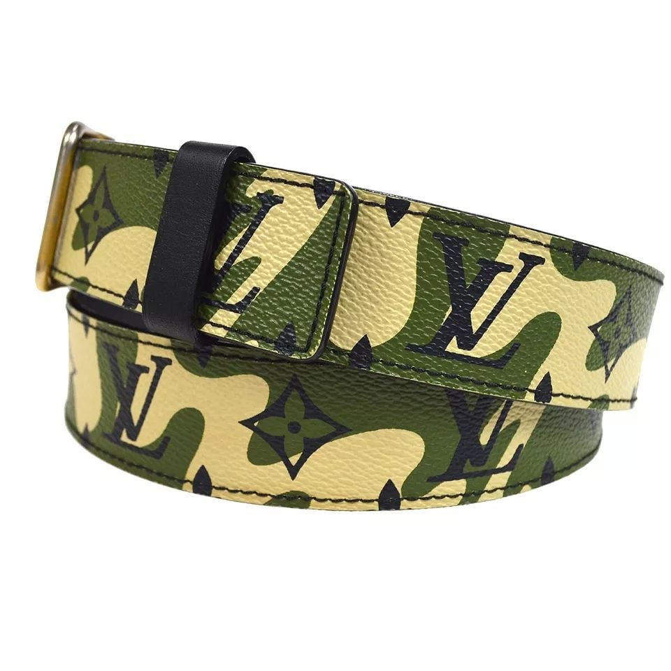 LOUIS VUITTON TAKASHI MURAKAMI MONOGRAMOUFLAGE CEINTURE BELT (1 of 2)