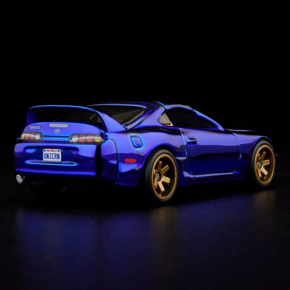 2024 RLC HOT WHEELS COLLECTORS 1997 TOYOTA SUPRA SPECTRAFLAME BLUE ON HAND (1 of 2)