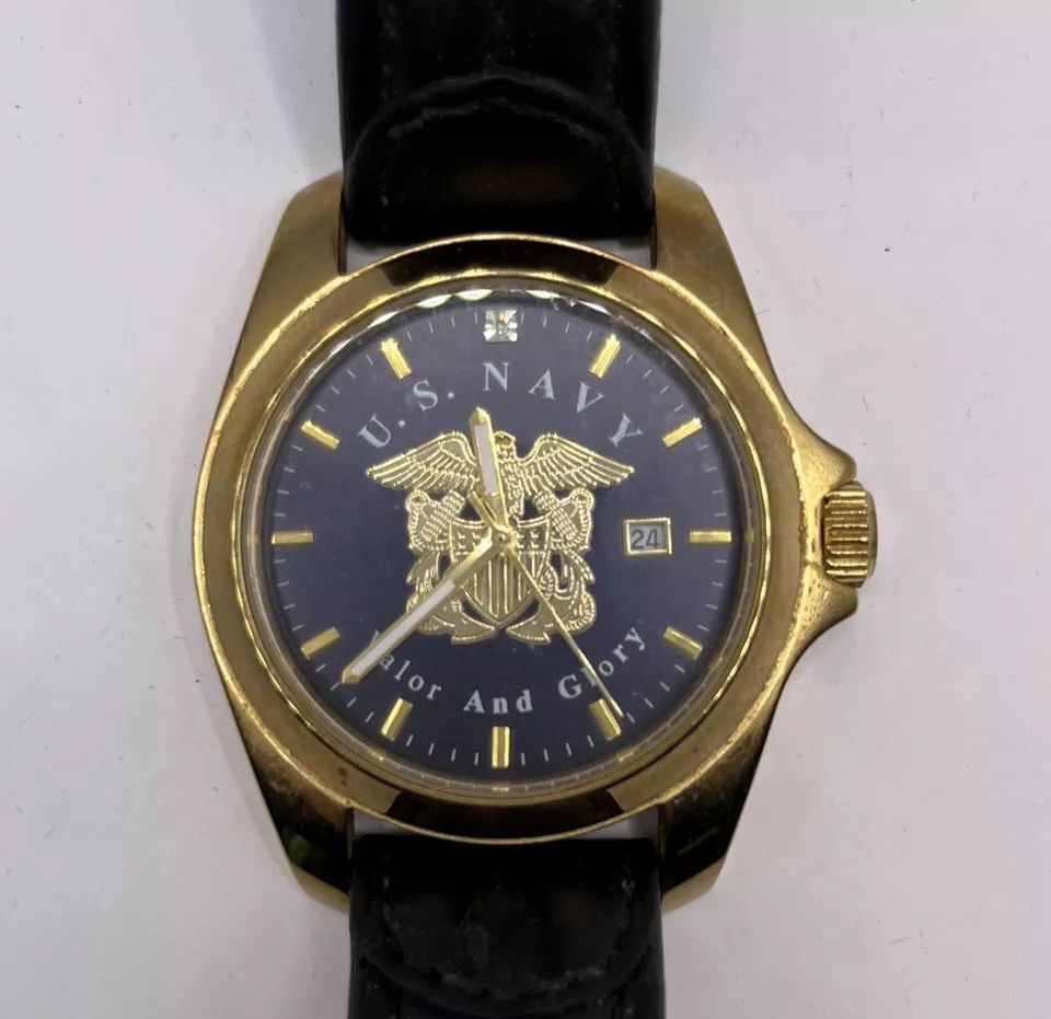 DANBURY MINT U.S. NAVY VALOR AND GLORY WATCH: Danbury MintU.S Navy Valor And Glory Watch