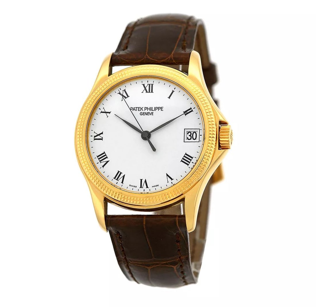 PATEK PHILIPPE 18K YELLOW GOLD 37MM CALATRAVA 5117 BOX WARRANTY MINTY (1 of 2)