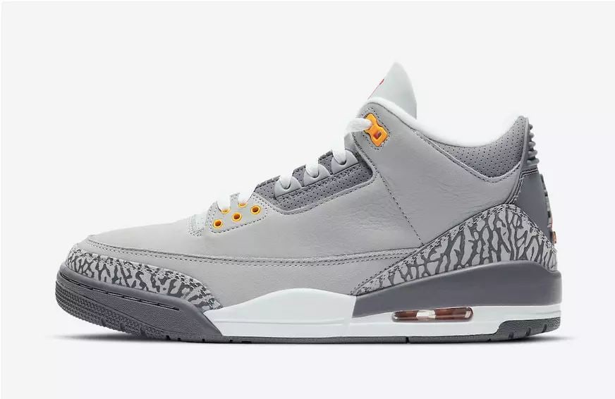 AIR JORDAN 3 COOL GREY RETRO MEN'S SNEAKERS NEW US SIZE 9.5 (1 of 2)