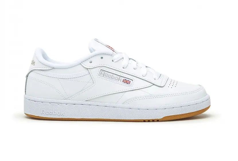 REEBOK CLUB C 85 WHITE LIGHT GREY GUM WOMEN'S SNEAKERS US SIZE 10: REEBOK CLUB C 85 WHITE LIGHT GREY GUM WOMEN'S SNEAKERS US SIZE 10 White / Light Grey / Gum Materials: Soft leather upper for support and comfort Best for: Athleisure, heritage style, and everyday wear