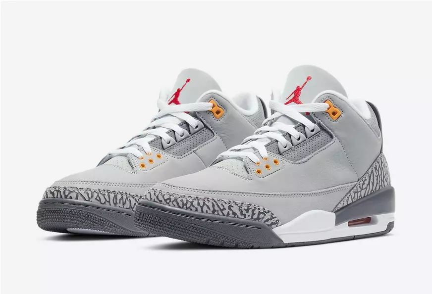 AIR JORDAN 3 COOL GREY RETRO MEN'S SNEAKERS NEW US SIZE 12 (1 of 2)