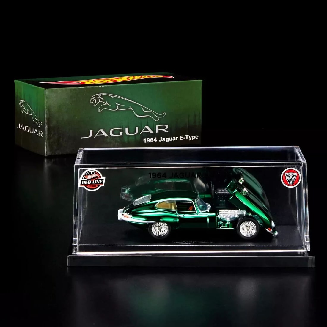 2023 HOT WHEELS RLC EXCLUSIVE 1964 JAGUAR E-TYPE GREEN - BRAND NEW (1 of 2)