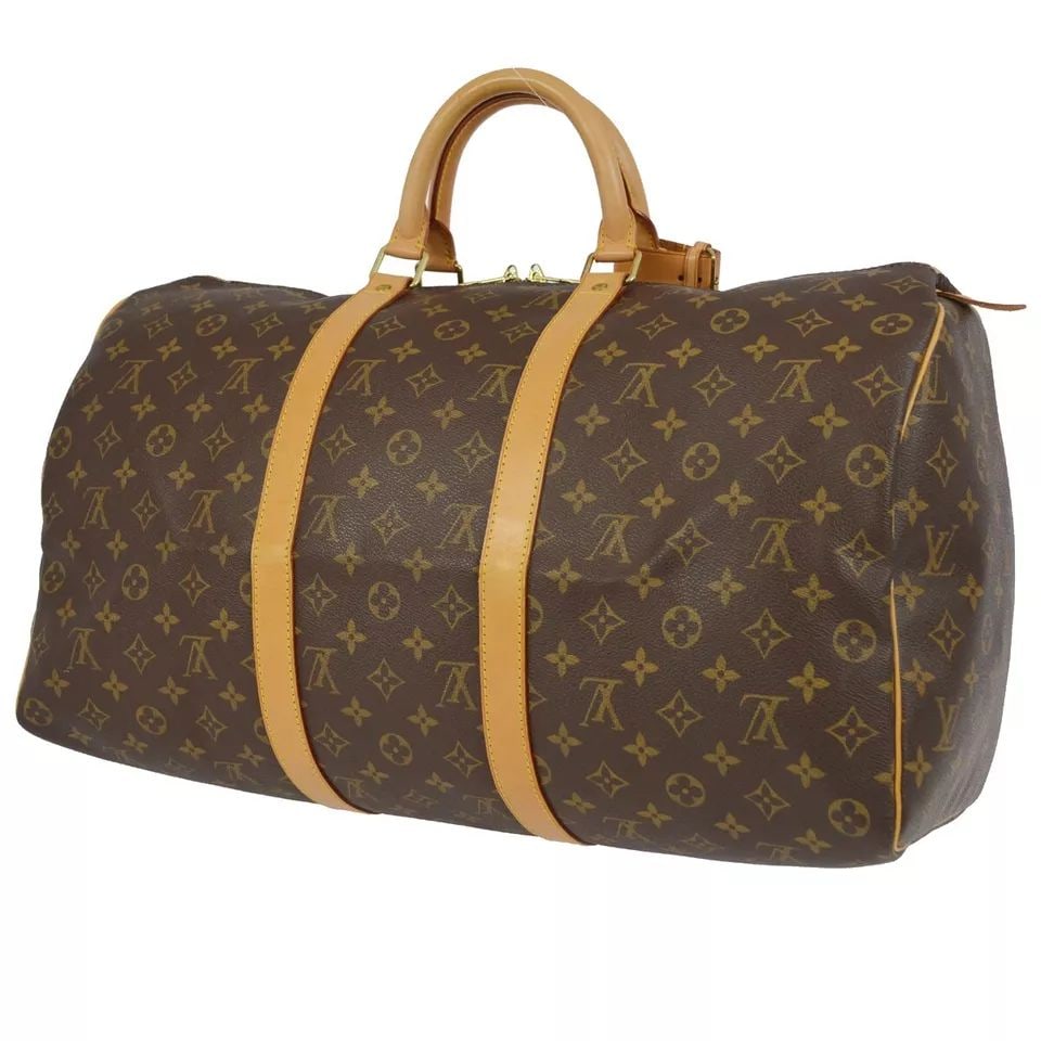 LOUIS VUITTON MONOGRAM KEEPALL 50 DUFFLE TRAVEL HANDBAG (1 of 2)