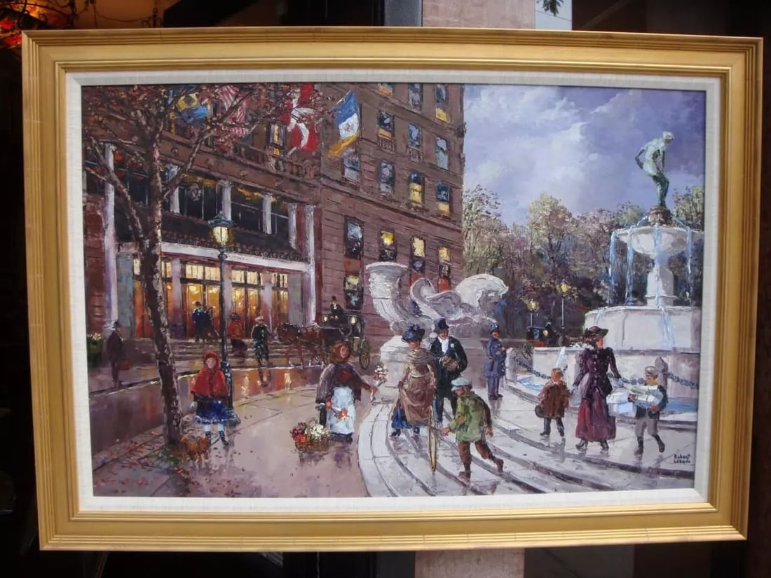 FRAMED NEW YORK CITY PLAZA HOTEL 5TH AVE PAINTING ROBERT LEBRON 1928-2013: FRAMED NEW YORK CITY PLAZA HOTEL 5TH AVE PAINTING ROBERT LEBRON 1928-2013 RARE FRAMED NEW YORK CITY PLAZA HOTEL 5TH AVE PAINTING ROBERT LEBRON 1928-2013 Search LIQUIDATION CLEARANCE!!! The Following I