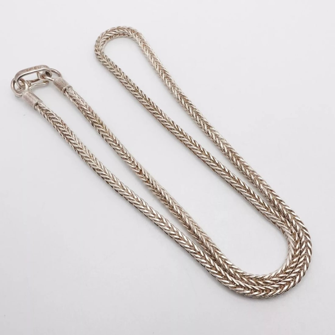 OP STERLING SILVER 3.5MM WHEAT CHAIN LINK NECKLACE  - 20" (1 of 2)