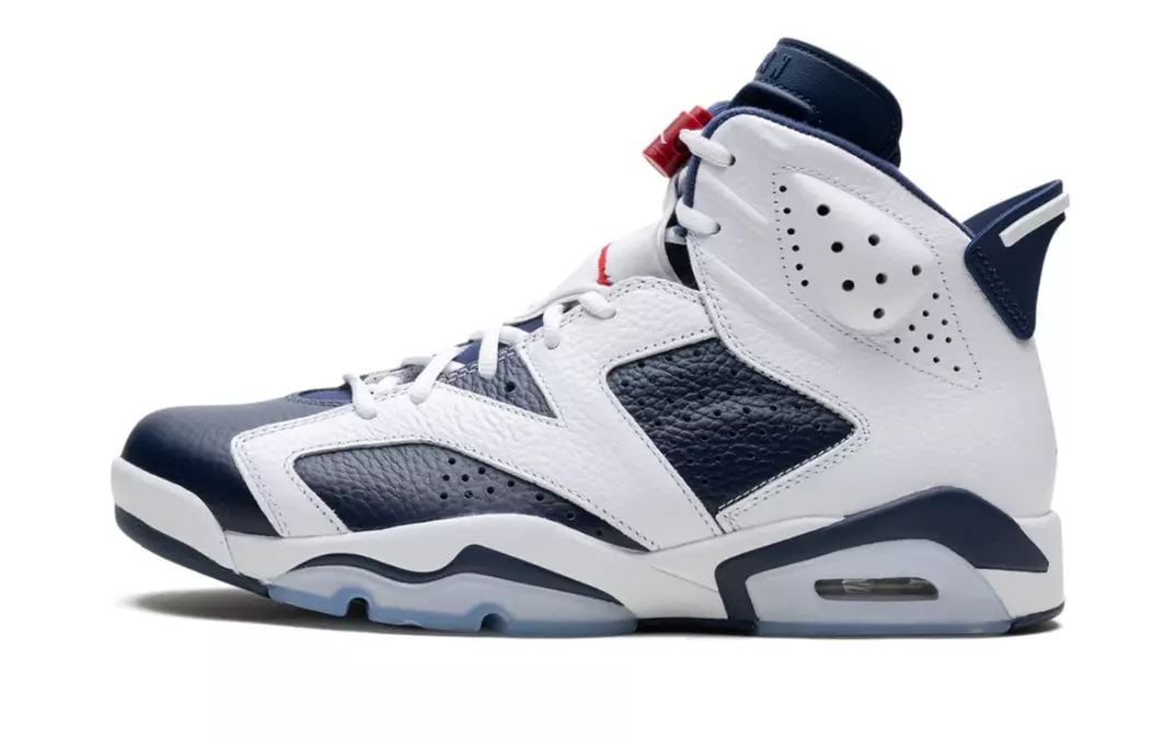 NIKE AIR JORDAN 6 RETRO OLYMPIC 2024 WHITE NAVY US SIZE 11 (1 of 2)