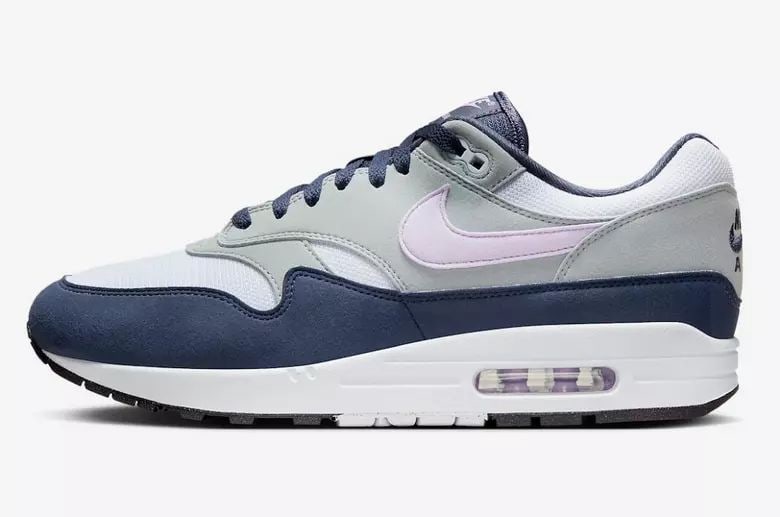NIKE AIR MAX 1 GREY OBSIDIAN LILAC BLOOM US SIZE 11.5 (1 of 2)