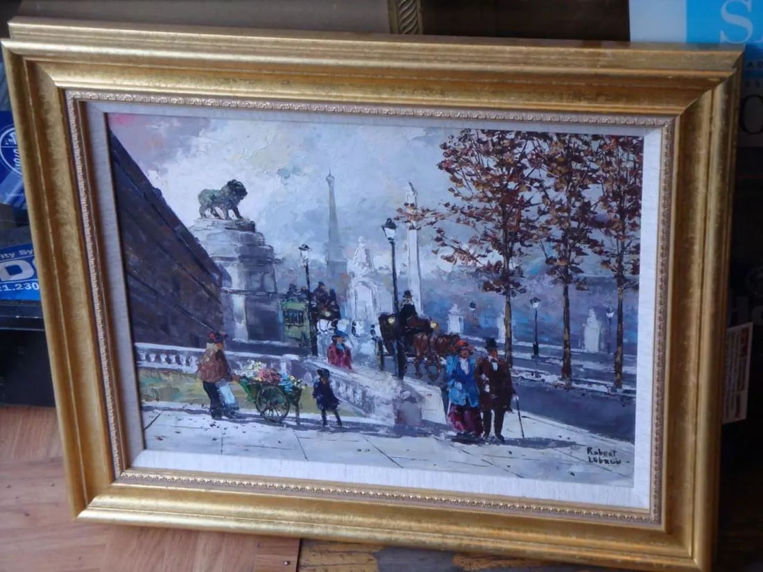 OLD PARIS MUSEUM MILE PAINTING ROBERT LEBRON 1928-2013: OLD PARIS MUSEUM MILE PAINTING ROBERT LEBRON 1928-2013 OLD PARIS MUSEUM MILE PAINTING ROBERT LEBRON 1928-2013 LIQUIDATION CLEARANCE!!! The Following Item we are offering is a Beautiful Rare Deluxe Ori