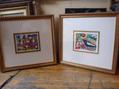 PAIR AUTHENTIC ORIG SIGNED ZAMY STEYNOVITZ SERIGRAPH DRAWINGS!: PAIR AUTHENTIC ORIG SIGNED ZAMY STEYNOVITZ SERIGRAPH DRAWINGS! $1800 LOVELY RARE PAIR AUTHENTIC ORIG SIGNED ZAMY STEYNOVITZ SERIGRAPH DRAWINGS LAST CALL, LAST CHANCE!! LIQUIDATION SALE!! The Following