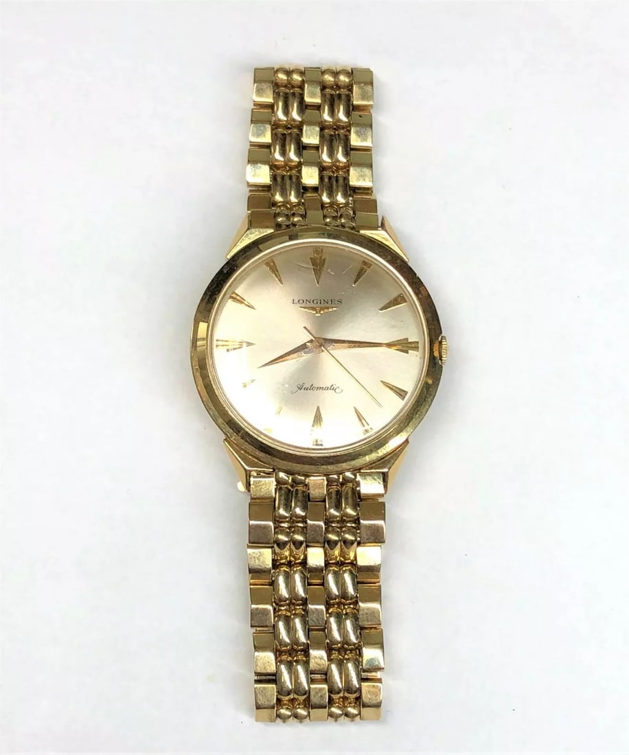 Vintage Longines Q.w.r Gold Filled Battery Men's Watch
