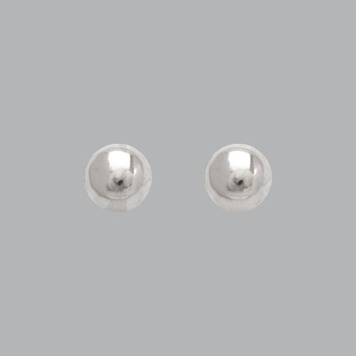 14K WHITE GOLD BALL GIRLS STUD EARRINGS SIZE 4mm: NEW 14K WHITE GOLD STUD EARRINGS New 14K White Gold Earrings Measures: 4mm Stud earrings Earrings have a polished finish Stamp: 14k Avg Weight: apx 1 gram