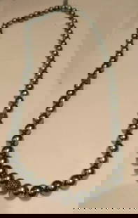18KT SOUTH SEA TAHITIAN PEARL BLACK DIAMOND NECKLACE: 18KT SOUTH SEA TAHITIAN PEARL BLACK DIAMOND NECKLACE LAST CALL, LAST CHANCE!! LIQUIDATION SALE!! The Following Item we are offering is this Beautiful Rare Important 18KT White Gold Pearl and Diamond N