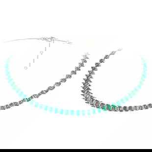 18KT FANCY GORGEOUS EMERALD DIAMOND STRAND NECKLACE: 18KT FANCY GORGEOUS EMERALD DIAMOND STRAND NECKLACE LAST CALL, LAST CHANCE!! LIQUIDATION SALE!! The Following Items we are offering is this Rare Important Radiant 18KT Gold Gorgeous Glittering and Spa