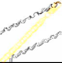 NEWK YELLOW  GOLD GUCCI CONCAVE CHAIN  NECKLACE