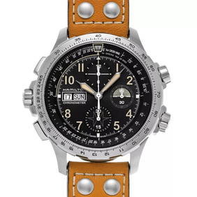 HAMILTON KHAKI AVIATION X WIND DAY DATE AUTO CHRONO H77796535 MEN'S WATCH (1 of 2)