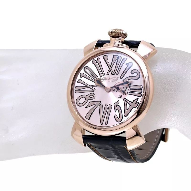 GAGA MILANO MANUALE SLIM 46MM OLD MODEL 5085.02 MEN'S WATCH: GAGA MILANO MANUALE SLIM 46MM OLD MODEL 5085.02 MEN'S WATCH Item Description Product description Condition Used AB rank Model number 5085.02 Material Stainless steel / Cowhide Color Bronze/Black dial