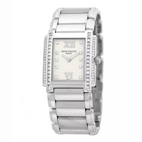 PATEK PHILIPPE 18K WHITE GOLD DIAMOND 4910 TWENTY 4 BOX WARRANTY 4910 G MINTY (1 of 2)