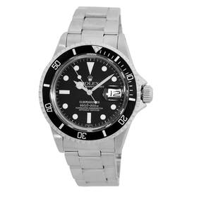 ROLEX VINTAGE STAINLESS STEEL 40MM SUBMARINER ACRYLIC DATE 1680 BOX WARRANTY (1 of 2)
