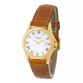 PATEK PHILIPPE 18K YELLOW GOLD CALATRAVA 4906 J BOX LIFETIME WARRANTY MINTY (1 of 2)