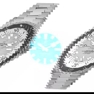 BREITLING GENT'S STAINLESS STEEL 44MM SUPEROCEAN 44 TIFFANYBLUE A17376 NEW: BREITLING GENT'S STAINLESS STEEL 44MM SUPEROCEAN 44 TIFFANYBLUE A17376 NEW Brand: Breitling Model: Superocean Diver Gender: Gent’s Ref. #: A17376211L2S1 Movement: Handmade Swiss Automatic Chronomete