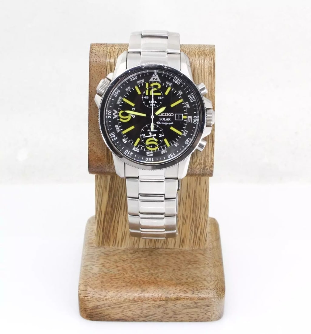 Seiko Solar Chronograph V172 0ag0 Battery Men's Watch Seiko Solar Chronograph V172 0ag0 Battery Men's Watch