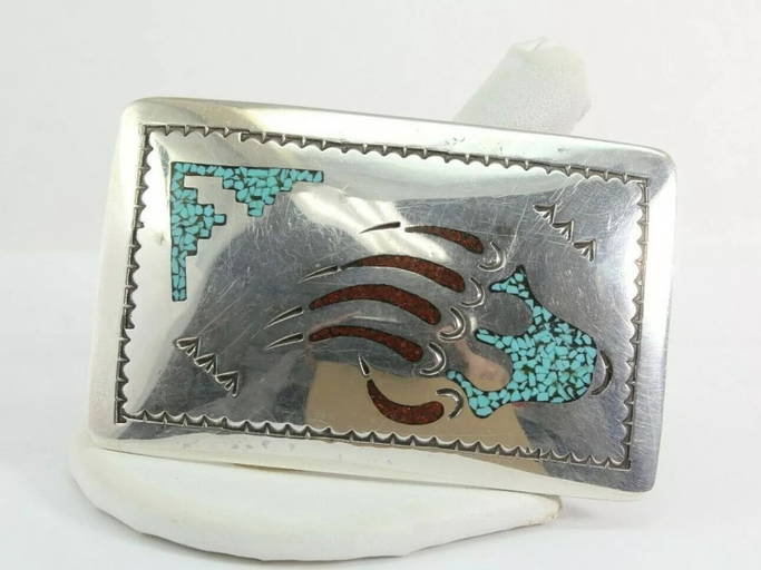 Advanced Workmanship Vintage Native American Navajo Careico Lake Turquoise Sterling Silver Ring Advanced Workmanship Vintage Native American Navajo Careico Lake Turquoise Sterling Silver Ring