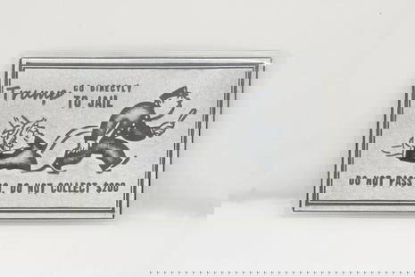 DONALD TRUMP GO DIRECTLY TO JAIL 1 OZ .999 FINE SILVER CARD W/ PROTECTIVE SLEEVE: DONALD TRUMP GO DIRECTLY TO JAIL 1 OZ .999 FINE SILVER CARD W/ PROTECTIVE SLEEVE 1 Oz .999 Fine Silver Donald Trump Go Directly To Jail Card W/ Protective Sleeve The silver card is in good condition.