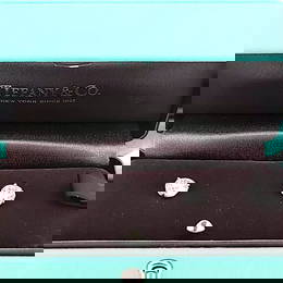TIFFANY & CO.. 2.18 CARAT ROUND BRILLIANT E-VVS2 DIAMOND PLATINUM STUD EARRING