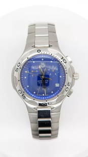 TAG HEUER KIRIUM CL1112-0 STAINLESS STEEL BLUE CHRONOGRAPH QUARTZ WATCH - 38MM: TAG HEUER KIRIUM CL1112-0 STAINLESS STEEL BLUE CHRONOGRAPH QUARTZ WATCH - 38MM TAG Heuer Kirium CL1112.BA0701 Stainless Steel Blue Chronograph Quartz Men's Watch Case Size - 38mm Bracelet Fits up to 6