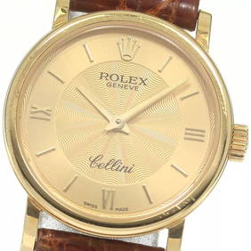 ROLEX 6110/8 CELLINI K18YG QUARTZ LADIES WATCH (1 of 2)