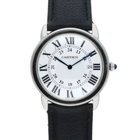 CARTIER WSRN0029 RONDE SOLO STAINLESS STEEL WHITE X BLACK (1 of 2)