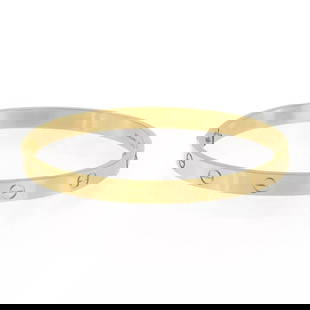 CARTIER LOVE 18K YELLOW GOLD 6MM WIDE BANGLE SIZE 21 W/SCREWDRIVER PAPER: CARTIER LOVE 18K YELLOW GOLD 6MM WIDE BANGLE SIZE 21 W/SCREWDRIVER PAPER Cartier Love 18k Yellow Gold 6mm Wide Bangle Size 21 w/Screwdriver Paper Description This is the iconic authentic bracelet by C
