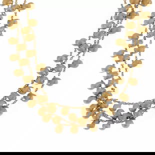 MARCO BICEGO SIVIGLIA 18K YELLOW GOLD BEADED TRIPLE STRAND NECKLACE: Marco Bicego Siviglia 18k Yellow Gold Beaded Triple Strand Necklace Description This is a beautiful authentic triple strand necklace by Marco Bicego from the Siviglia Collection. It is crafted from 18