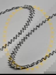 ROBERTO COIN 18K YELLOW GOLD DIAMOND NECKLACE 74.4 G