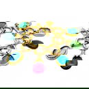 ELIZABETH LOCKE CHARMS BRACELET MULTICOLOR GEM 18K YELLOW GOLD INTAGLIOS