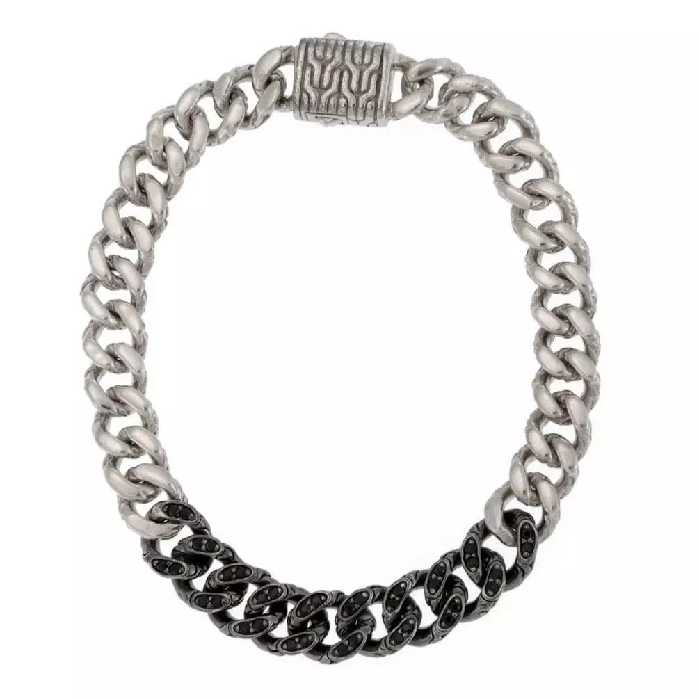 JOHN HARDY BLACK SAPPHIRE 925 SILVER CURB LINK CHAIN BRACELET LIQUIDATION: JOHN HARDY BLACK SAPPHIRE 925 SILVER CURB LINK CHAIN BRACELET LIQUIDATION John Hardy Black Sapphire 925 Silver Curb Link Chain Bracelet LIQUIDATION Description This is an authentic curb chain bracelet