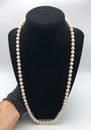 ( NEW ) AKOYA IMPERIAL PEARL NECKLACE WITH 14K GOLD CLASP 24"