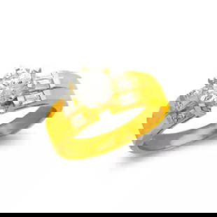 NEW 14K YELLOW GOLD LADIES FASHION SOLITAIRE CZ RING: NEW 14K YELLOW GOLD LADIES FASHION SOLITAIRE CZ RING 14K Yellow Gold Size 7 Approx. 6mm High Polished/Cubic Zirconia Available in White Gold Weight: 5.8 Grams