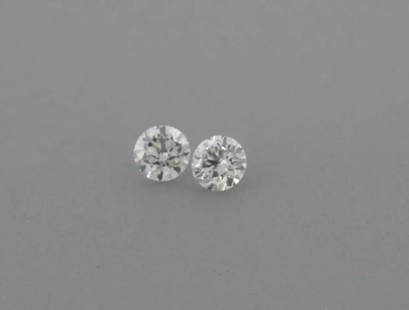 LOOSE NATURAL UNTREATED DIAMONDS Sale is for 2 round cut natural untreated earth mined diamond Sale: LOOSE NATURAL UNTREATED DIAMONDS Sale is for 2 round cut natural untreated earth mined diamond Sale is for a matching pair Diamonds measures 1mm in diameter Diamonds are full cut Diamonds are G color