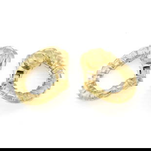 DAVID WEBB 18K YELLOW GOLD SHELL DESIGN CURVED CLIP ON EARRINGS: DAVID WEBB 18K YELLOW GOLD SHELL DESIGN CURVED CLIP ON EARRINGS David Webb 18k Yellow Gold Shell Design Curved Clip On Earrings Description This is an authenic pair of earrings from David Webb, it is