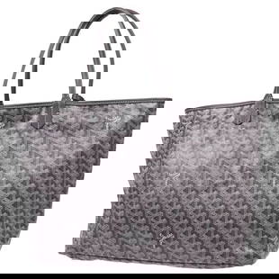 GOYARD GRAY ST. LOUIS PM TOTE HANDBAG: GOYARD GRAY ST. LOUIS PM TOTE HANDBAG Goyard St. Louis PM Tote Handbag Description OUTSIDE : A+: VERY GOOD CONDITION!! INSIDE : A: GOOD CONDITION!! Stains. S : New or new without a tag. SA : Excellent