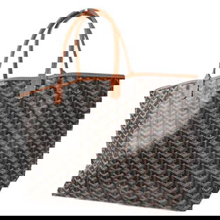 GOYARD BROWN ST. LOUIS PM TOTE HANDBAG: GOYARD BROWN ST. LOUIS PM TOTE HANDBAG Goyard St. Louis PM Tote Handbag Description OUTSIDE : SA: GREAT CONDITION!! INSIDE : SA: GREAT CONDITION!! S : New or new without a tag. SA : Excellent conditio