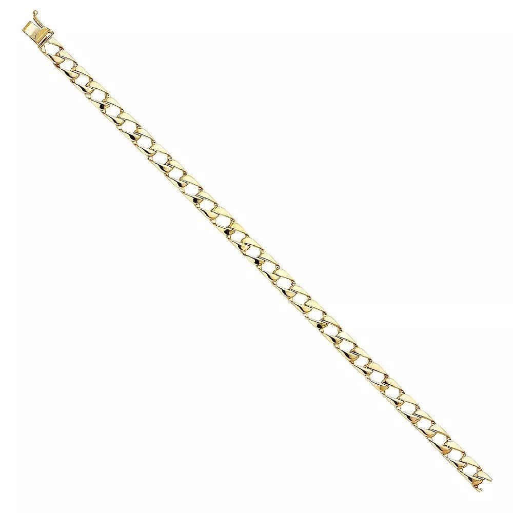 NEW 14K YELLOW GOLD CUBAN LINK BRACELET (1 of 2)