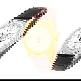 PATEK PHILIPPE 5146 R 18K ROSE GOLD 39MM ANNUAL CALENDAR BOX WARRANTY MINTY: PATEK PHILIPPE 5146 R 18K ROSE GOLD 39MM ANNUAL CALENDAR BOX WARRANTY MINTY PATEK PHILIPPE 18K Rose Gold 39mm Annual Calendar 5146-R Box Warranty Gent's 18K Rose Gold 39mm