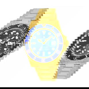 ROLEX 18K YELLOW GOLD 40MM SUBMARINER BLUE DIAL 116618LB BOX WARRANTY 2017 MINTY: ROLEX 18K YELLOW GOLD 40MM SUBMARINER BLUE DIAL 116618LB BOX WARRANTY 2017 MINTY ROLEX 18K Yellow Gold 40mm Submariner Date Blue Dial 116618LB Box Warranty 2017 Pre-Owned Gent's 18K Yellow Gold 40mm R