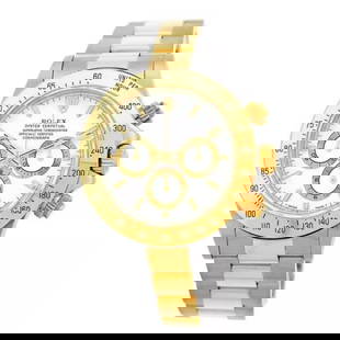 ROLEX STEEL  & YELLOW GOLD 40MM DAYTONA COSMOGRAPH 16523 ZENITH WARRANTY 2020BOX: ROLEX STEEL & YELLOW GOLD 40MM DAYTONA COSMOGRAPH 16523 ZENITH WARRANTY 2020BOX Pre-Owned ROLEX Stainless Steel & 18K Yellow Gold 40mm Daytona Cosmograph 16523 ZENITH Warranty Box Pre-Owned Gent's Sta