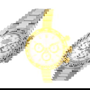 ROLEX STEEL & 18K YELLOW GOLD 40MM DAYTONA COSMOGRAPH WHITE 116503 BOX WARRANTY: ROLEX STEEL & 18K YELLOW GOLD 40MM DAYTONA COSMOGRAPH WHITE 116503 BOX WARRANTY ROLEX Stainless Steel & 18K Yellow Gold 40mm Daytona Cosmograph White 116503 Box Warranty MINTY Gent's Stainless Steel &